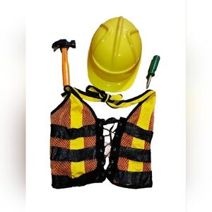 4 Piece Sexy Construction Worker Halloween Costume Size XS Leg Avenue